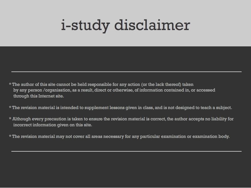 i-study disclaimer