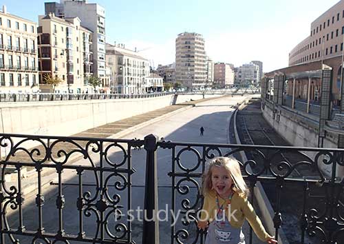 Storm drain through malaga