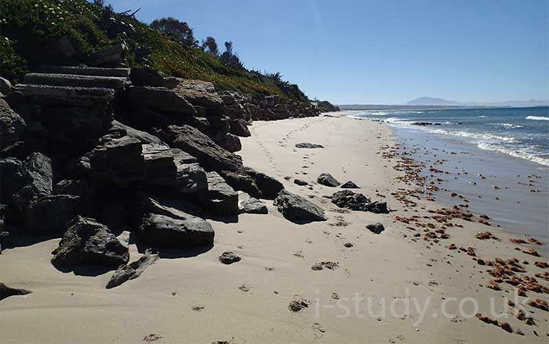 Beach rock armour