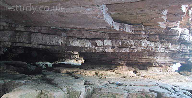 undercut cliff