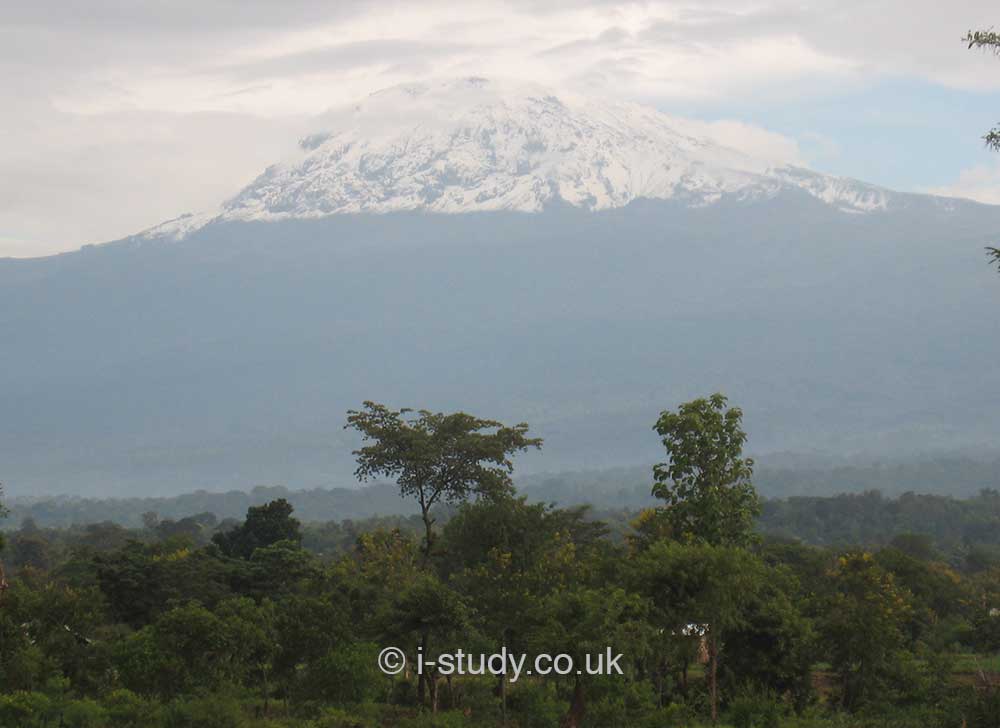 Mt kilimanjaro glacier